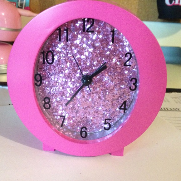 Sparkly Pink alarm clock