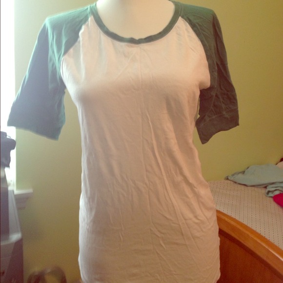 Green baseball tee