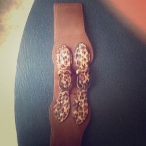 Leopard waist belt