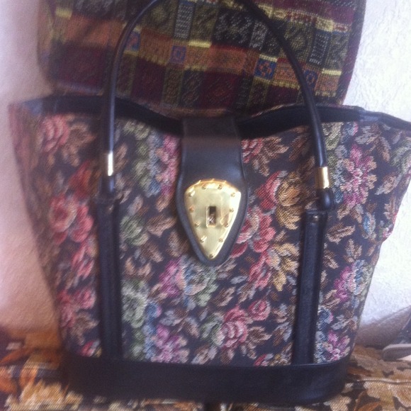 Vintage tapestry bag