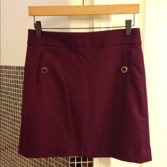 Sold! BNWT Burgundy skirt from Loft