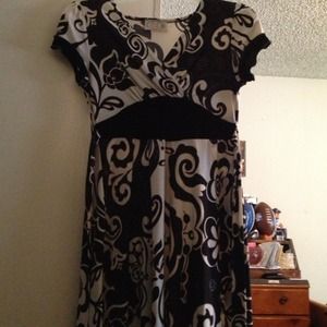 Black and white dress