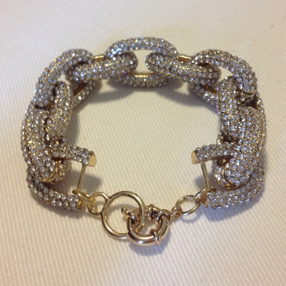 SOLD Gold pave bracelet