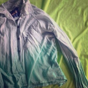 Blue ombre long sleeve