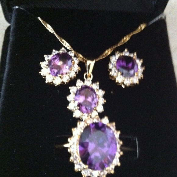 Earrings, Necklace and ring set   Negotiable