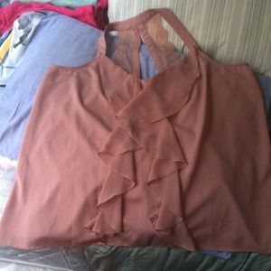 **Sold** LC peachy beige top