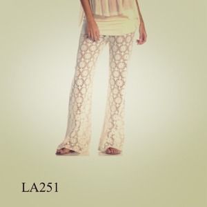 Bathing suit cover crochet pants