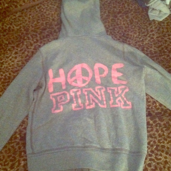 Victoria's secret pink zipup hoodie - Picture 1 of 2