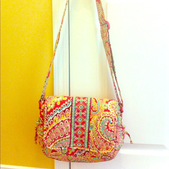 Pink Vera Bradley Cross-Body Bag