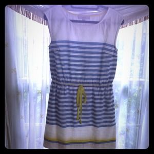 💙REDUCED!💙 NWOT Blue & Yellow Striped Dress