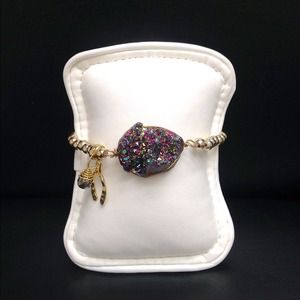 Rainbow Druzy Bracelet