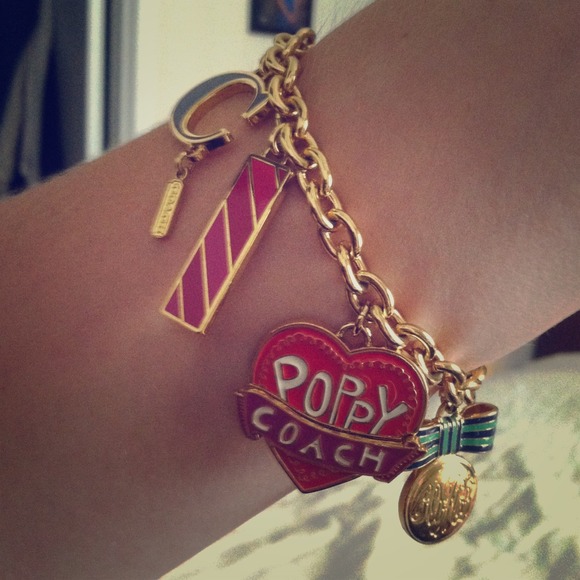 Coach charm bracelet