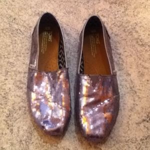 Sparkle glittery TOMS. On HOLD