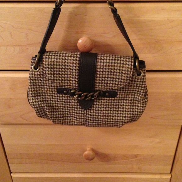 J.Crew houndstooth mini purse. NEW WITH TAGS.
