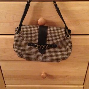 J.Crew houndstooth mini purse. NEW WITH TAGS.