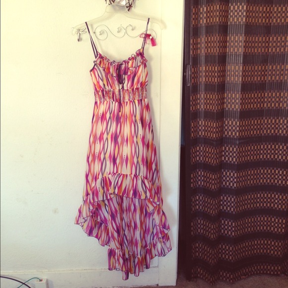 Colorful High-low dress