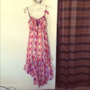 Colorful High-low dress