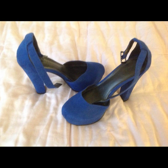 Blue shoes