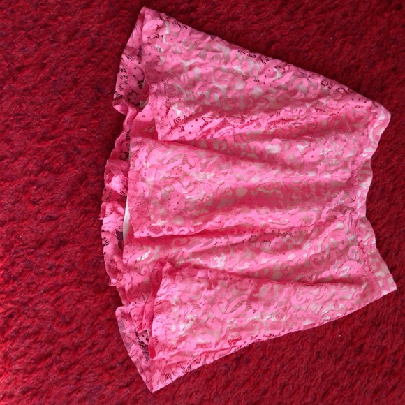 H&M Pink Lace Skirt