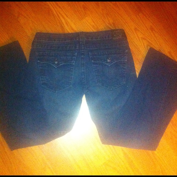 TR stretch bootcut dark blue jeans!