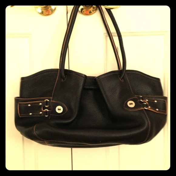 Black and Tan Cole Haan purse