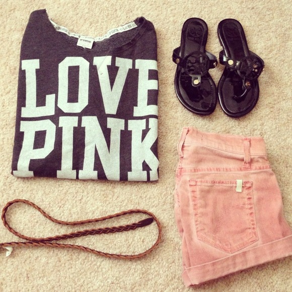 Victoria Secret PINK Short Sleeve Sweater