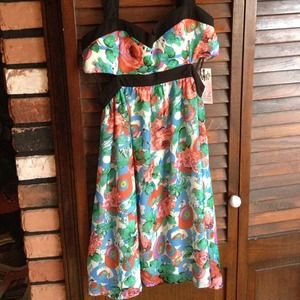 Floral cutout dress.  Tags attached!