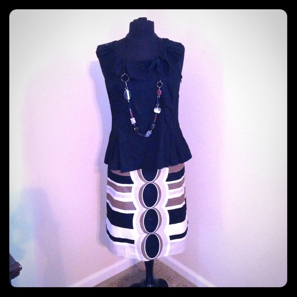 Patterned Pencil Skirt!