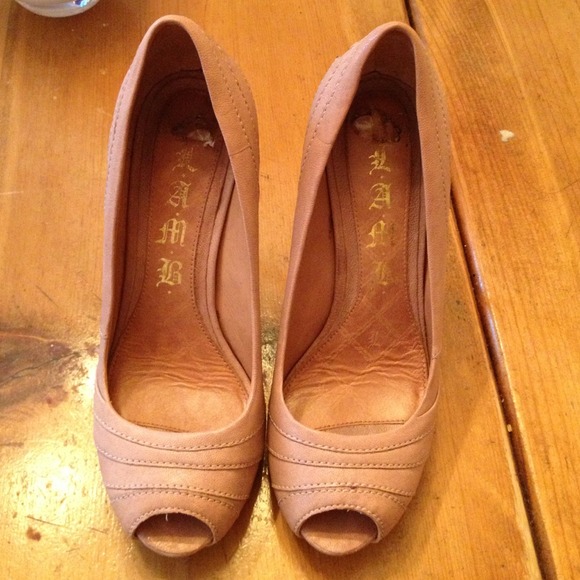 Nude Lamb Heels