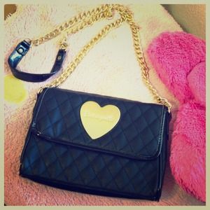 Betseyville Gold Chained Cross body Bag
