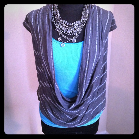 Short Sleeved Open Front Sweater!