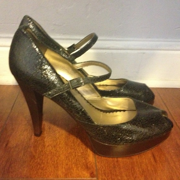 Jessica Simpson Mary Jane Platform Heels Sz 8.5 - Picture 2 of 2