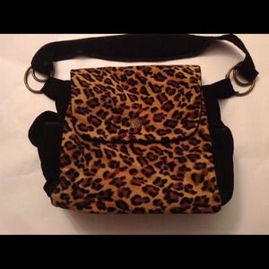 Fleurville Mothership leopard print Diaper Bag