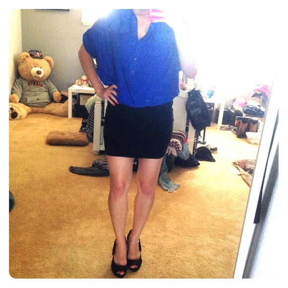 🚫SOLD🚫Baggy shirt and fitted skirt dress