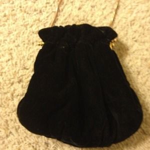 Black seashell shaped evening bag or clutch