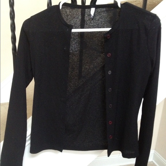 Black sheer cardigan