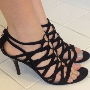 Sexy caged heels