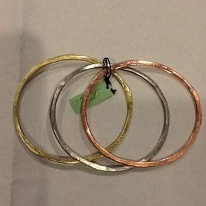Hammered bangle bracelets GORGEOUS!