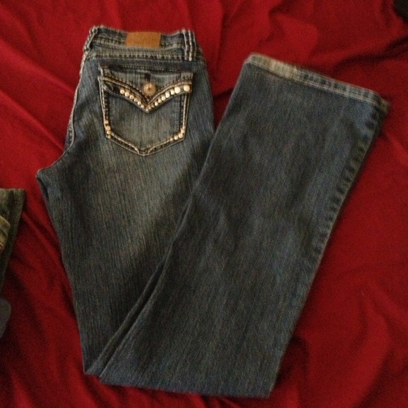 YMI jeans embellished pockets