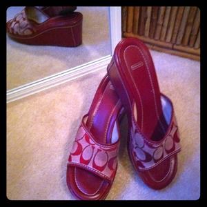 💥Reduced💥 Coach Signature Wedges