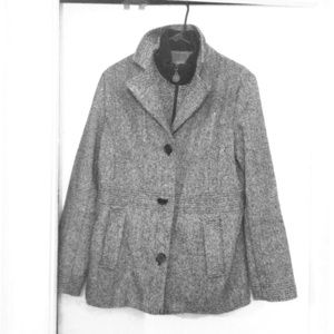 Black and white coat