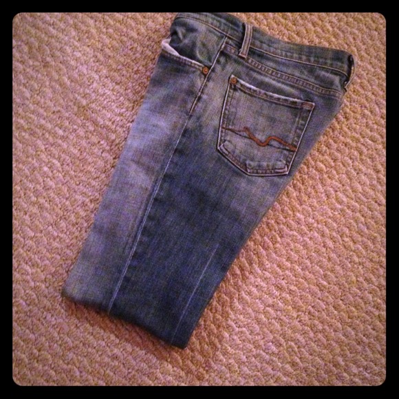 7 for all man kind jeans bootcut 24 short