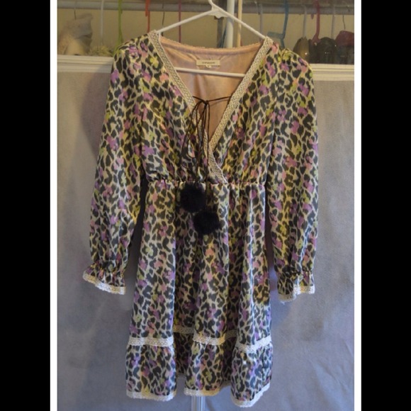 Colorful silk like dress