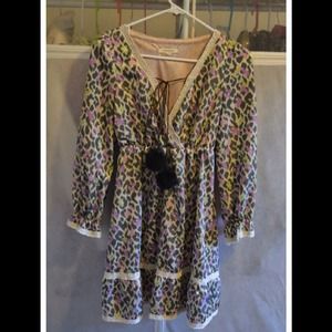 Colorful silk like dress