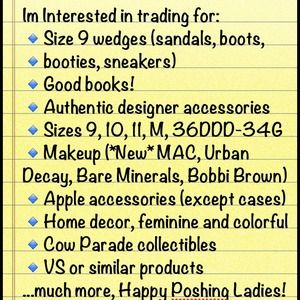 Trading :) honest traders only!