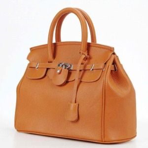 Trendy Lock & Key Tan Hermes Lookalike Bag 🎀