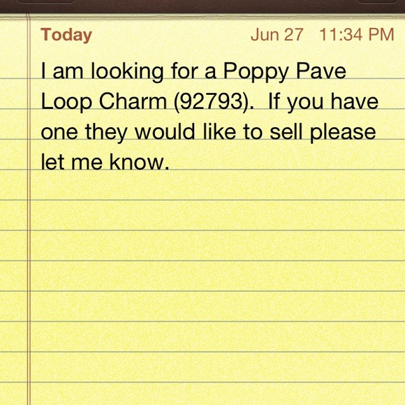 Coach Poppy Pave Loop Charm (92793).