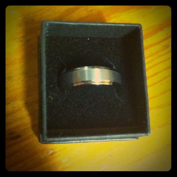Tungsten Carbide men's wedding band