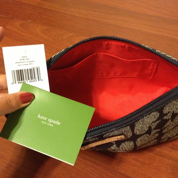 *Bundled* NWT Kate Spade Pebbled large bag - navy - Picture 3 of 4