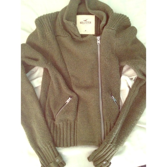 Olive Knit Hollister Jacket